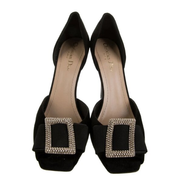 Dior Idylle Heeled Sandals in Black Suede 41 11 - Picture 4 of 6